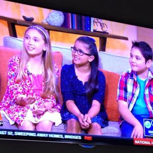 Lauren, Angela and Mason appearing on FOX 11 Live