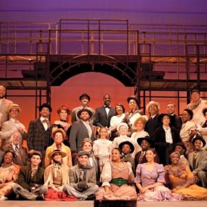 Lauren with the cast of Ragtime Performance Riverside April 2015