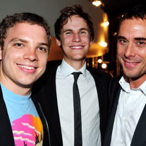 Director Julian Shaw with Rhys Wakefield and Marcus Graham Inside Film Awards Queensland