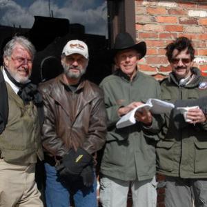 Behind the Scenes  Harry Valentine as Ransom Teaster Dean Teaster Director Rance Howard Sheriff Parker Jeff Kennedy Director discuss scenes on the set of Ghost Town The Movie filmed at Ghost Town in the Sky theme park to reopen May 2006 November 2006