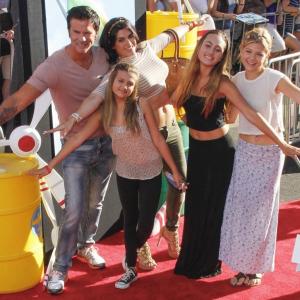 Actor Lorenzo Lamas with actress wife Shawna Craig and children attend Los Angeles Premiere of Disneys Planes