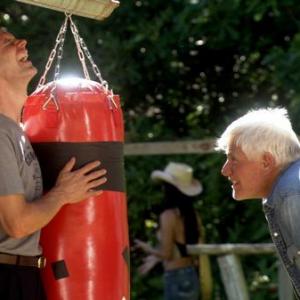 ACTOR MICHAEL WORTH AND ACTOR TIM THOMERSON IN A SCENE FROM 