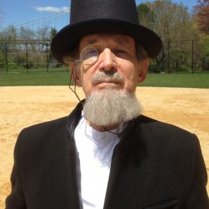 Still from Home Run in which Harold Tarr portrayed an umpire in an 1863 Base Ball game