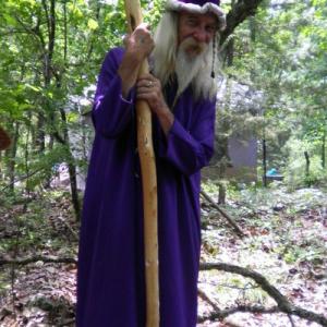 Actor Terry Riley as The Wizard.