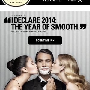 The Art of Shaving New Years Ad 2014 New York City Campaign Full Buyout
