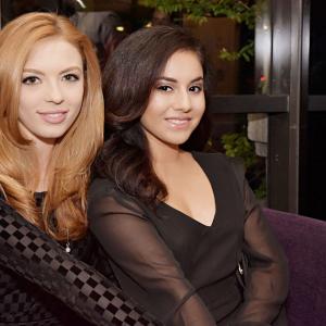 Actors Allie Moreno and Kelsey Thomas at Sofitels Emmys After Party