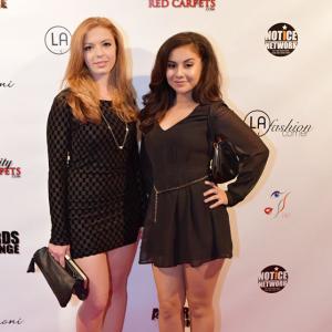 Actors Allie Moreno and Kelsey Thomas at Sofitels Emmys After Party