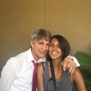 On set of Father 2016 with Eric Roberts