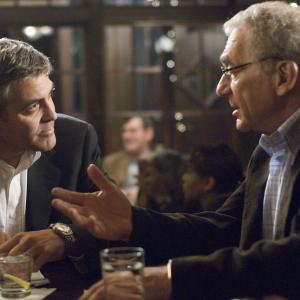 Still of George Clooney and Sydney Pollack in Michael Clayton 2007