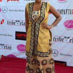 Brycee Adiah Bassey on the red carpet of the Bijelly Fashion Show