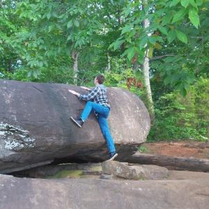 Aidan Roth's Rock Climbing ability.