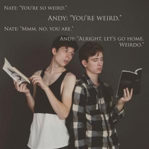 Aidan Roth(left) as Andy with Dylan Bronte(right) in, 