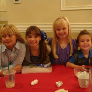 Tate Berney, Mackenzie Aladjem, Danielle Parker, and Jake Vaughn at the AMC Luncheon