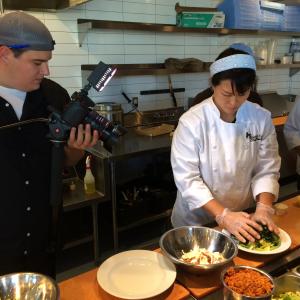 My film crew in action filming Fast Casual Nation our documentary on the Fast Casual Restaurant business