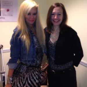 Hope Tarr with Jenna Jameson at Barnes & Noble, Fifth Avenue, NYC, October 2013.