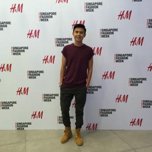 Benjamin Tan at an event for Singapore Fashion Week 2015