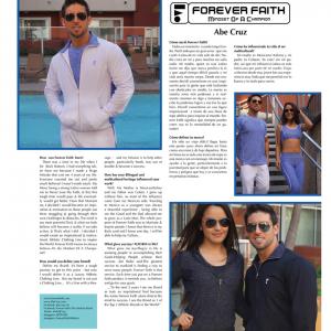 Abe Cruz in Alegria Magazine April 2014