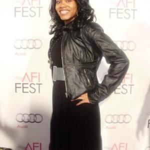 Shawntay Dalon on the Red Carpet in Los Angeles at the AFI FEST