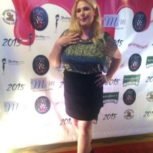 Kristin West winner of Best Actress in a Short Film on the Red Carpet at FANtastic Horror Film Festival