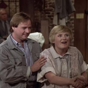 Still of Nancy Cartwright and Derek McGrath in Cheers (1982)