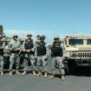 Sergeant First Class Wagner right shown here in 2014 was the commander of the Special Reaction Team on a military base in Southern California