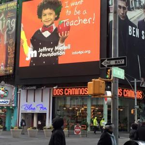 JMF Billboard in Times Square 2016