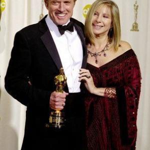 74th Annual Academy Awards 032402 Robert Redford  Barbra Streisand