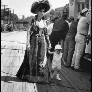 Hello Dolly Barbra Streisand with son Jason Gould on the set 1969 20th Cent Fox