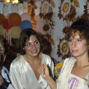 Barbra Streisand with her sister and mother circa 1970s