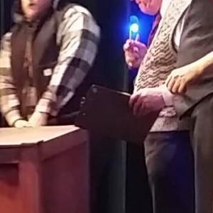(at left) My cameo in A CHRISTMAS STORY, Music Box, Swoyersville, PA in 2014.