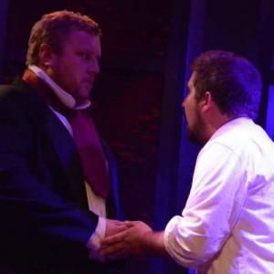 left Playing POOLE in JEKYLL  HYDE at The Grove Nuangola PA in 2014 with Christian Lynch as JekyllHyde at right