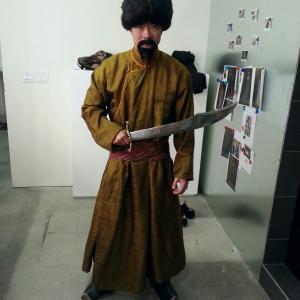 BTS of Jon Komp Shin as Kublai Khan Double in Marco Polo  Netfix Original Series