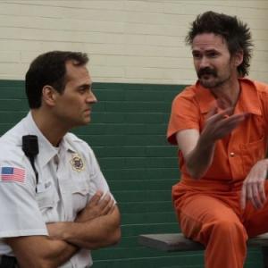 Still of Jeremy Davies and Todd Stashwick in Justified 2010