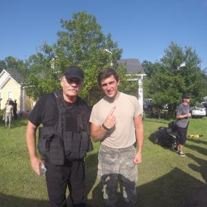 William Forsythe and I on the set of 'Check Point' 2016