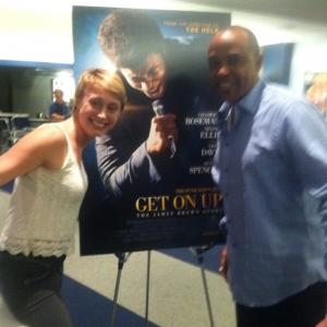 Amy Vorpahl and I at the Get on UP Screening