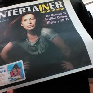 The cover of ENTERTAINER Magazine in Panama City Beach, Florida (1,000,000 copies distributed)