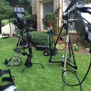 On set with all my equipment including Red Dragon Steadicam Matthews RdR dolly Jib and more