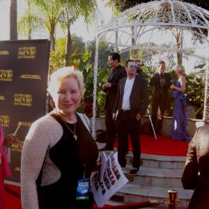 Interviewing on the Red Carpet for the Movieguide Awards Gala, Feb. 6, 2015, Hollywood