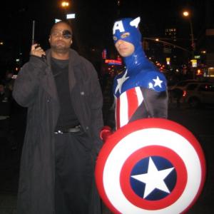 From the Marvel Halloween Special as Nick Fury with Captain America
