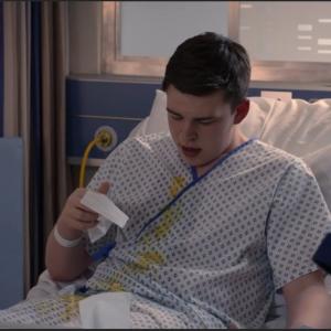 Max J Green as Stephen Holting in Holby City, Episode Title Return to innocence. Ep 42 S17 all time Episode 777