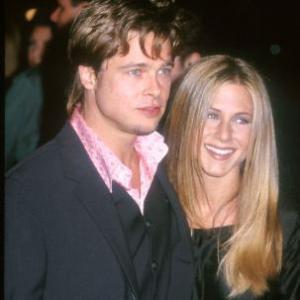 Brad Pitt and Jennifer Aniston at event of Kovos klubas 1999