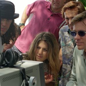Still of Jennifer Aniston, Jim Carrey and Tom Shadyac in Bruce Almighty (2003)
