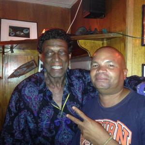 DT Robinson Chilling out with Basketball Legend Elgin Baylor