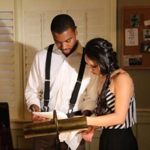 TITLE The Paper Lantern CHARACTERS Veronica Park Hank Gillian Still of Mary Yang and Demetrius Butler in The Paper Lantern
