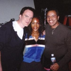 On The Set of Kill Bill Vol 1  with Quentin Tarintino Vivica A Fox and Myself Circa September 2002