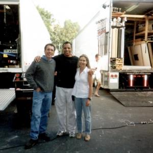 With Art Director David Wasco and wife Set Designer Sandy Wasco on the Set of KILL BILL Vol. # 1 Circa September 2002
