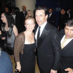 With Jon Hamm at the Golden Globes 2012