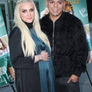 Ashlee Simpson and Evan Ross at event of Just Before I Go 2014