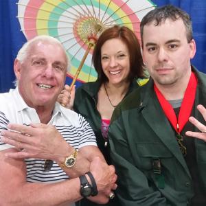 At a convention with my wife Stephanie Kelly and Ric Flair
