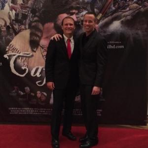 Greg Fallon and director Robb Reep at the premiere of Captain